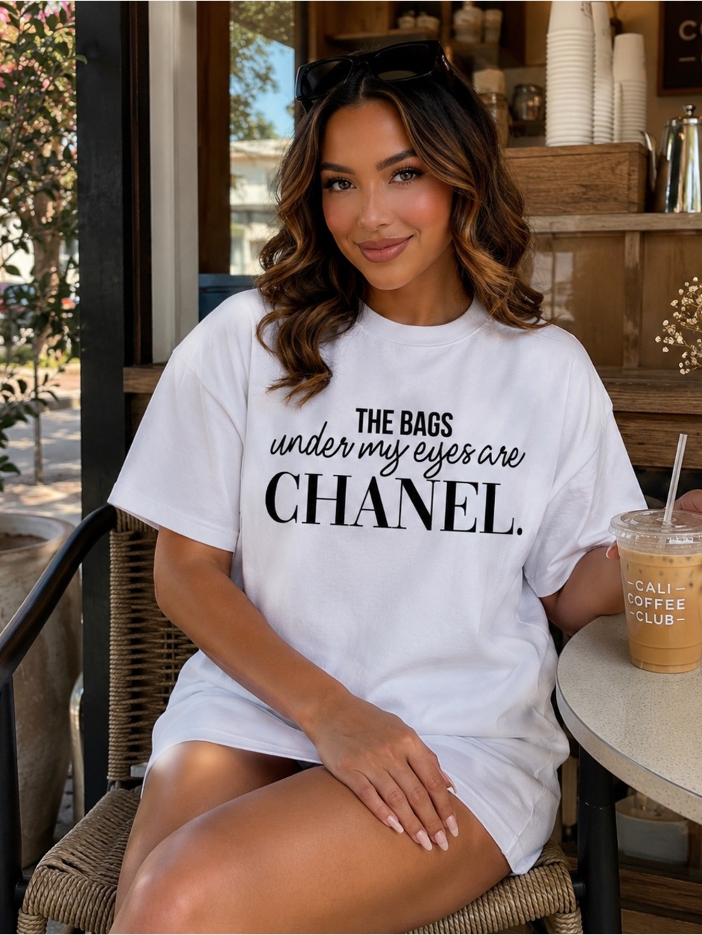 Woman’s Graphic Short Sleeve Tee in White